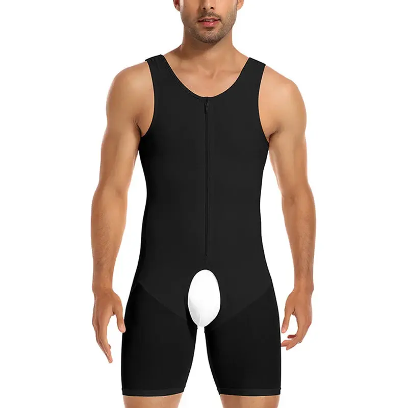 Men's Full Body Compression Shaper With Butt Pads