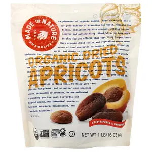 Made in Nature Organic Dried Apricots, Tree-Ripened & Unsulfured, 1 lb (454 g)