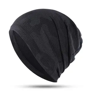 Breathable Beanie Hat, 1/3 Counts Elastic Quick-dry Cool Casual Hat, Sport Headwear for Camping Cycling Running Skateboarding, Summer Outdoor Accessories