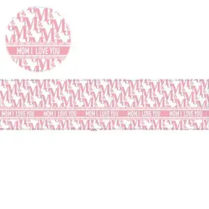 (Pack of 5) 21″ x 4.75″ MOM I LOVE YOU Paper For Mother’s Day Floral And Cake Decorations