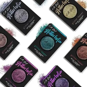 L.A. Girl Glitterholic Glitter Topper 8 Shades Multi-Dimensional Shine Formula with Built-In Base FDA Approved for Lid Inner Corner & Under Eye Camouflage