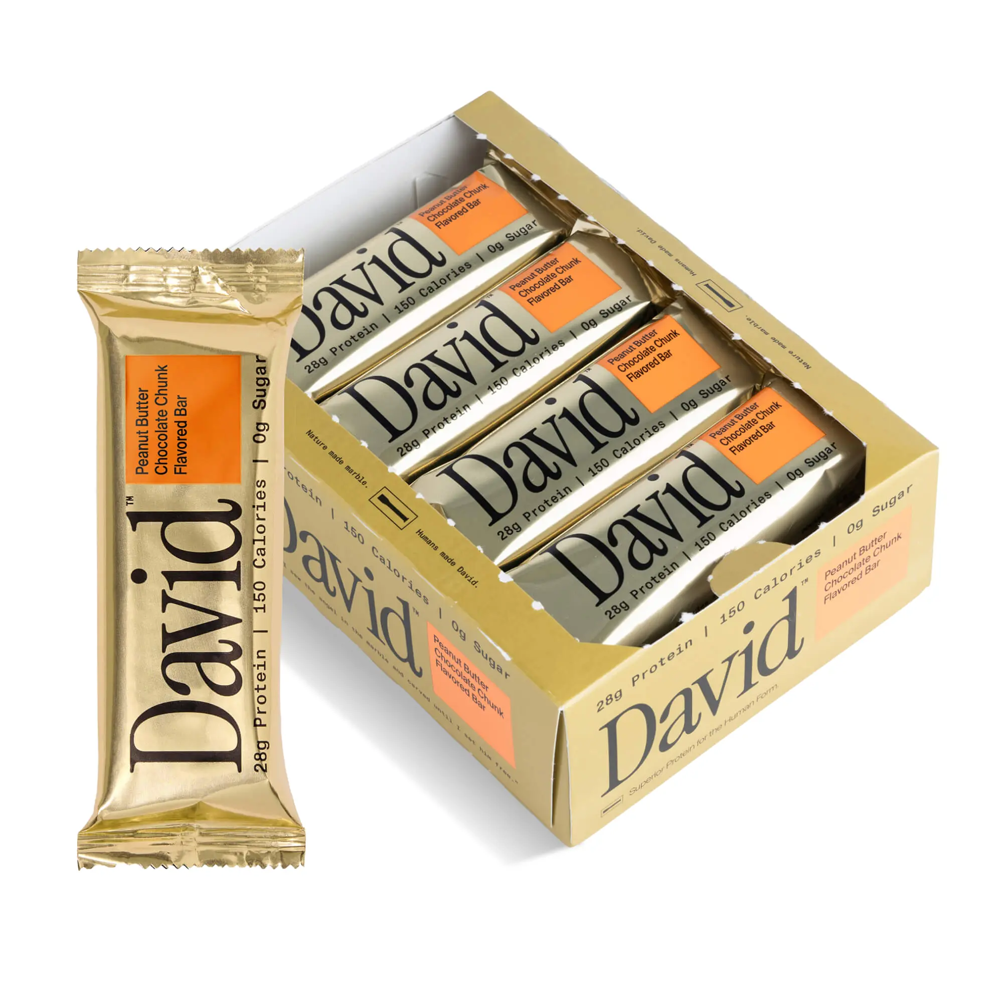 Peanut Butter Chocolate Chunk Flavored Bars – 28g Protein 150 Calories 0g Sugar – Includes 12 Bars Peanut Butter Chocolate Chunk Flavored Bars – 28g Protein 150 Calories 0g Sugar – Includes 12 Bars