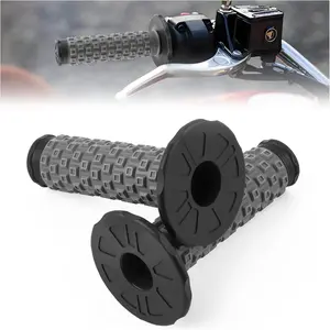2PCS 7/8 Inch Dirt Bike Grips,Anti-Slip Motorcycle Grips for Comfortable Gripping,Water Resistant PU Dirtbike Grip Motorcycle Accessories for Motorcycles,Dirtbike,ATV