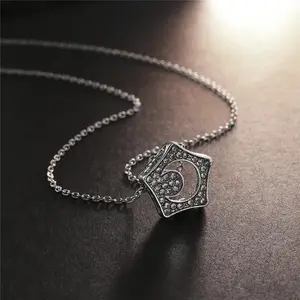 Elegant Star and Moon Pendant Necklace Korean Dorama Jandi Chain for Layering or Wear Alone Versatile Gift Idea for Friends and Family