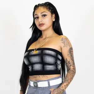 FB County Flannel Tube Top