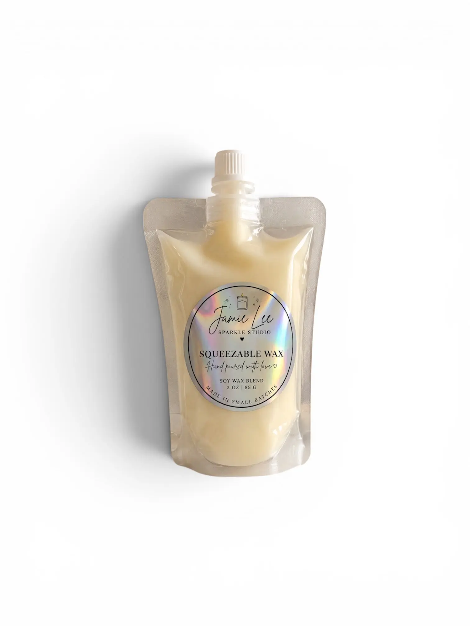 Squeezable wax melts