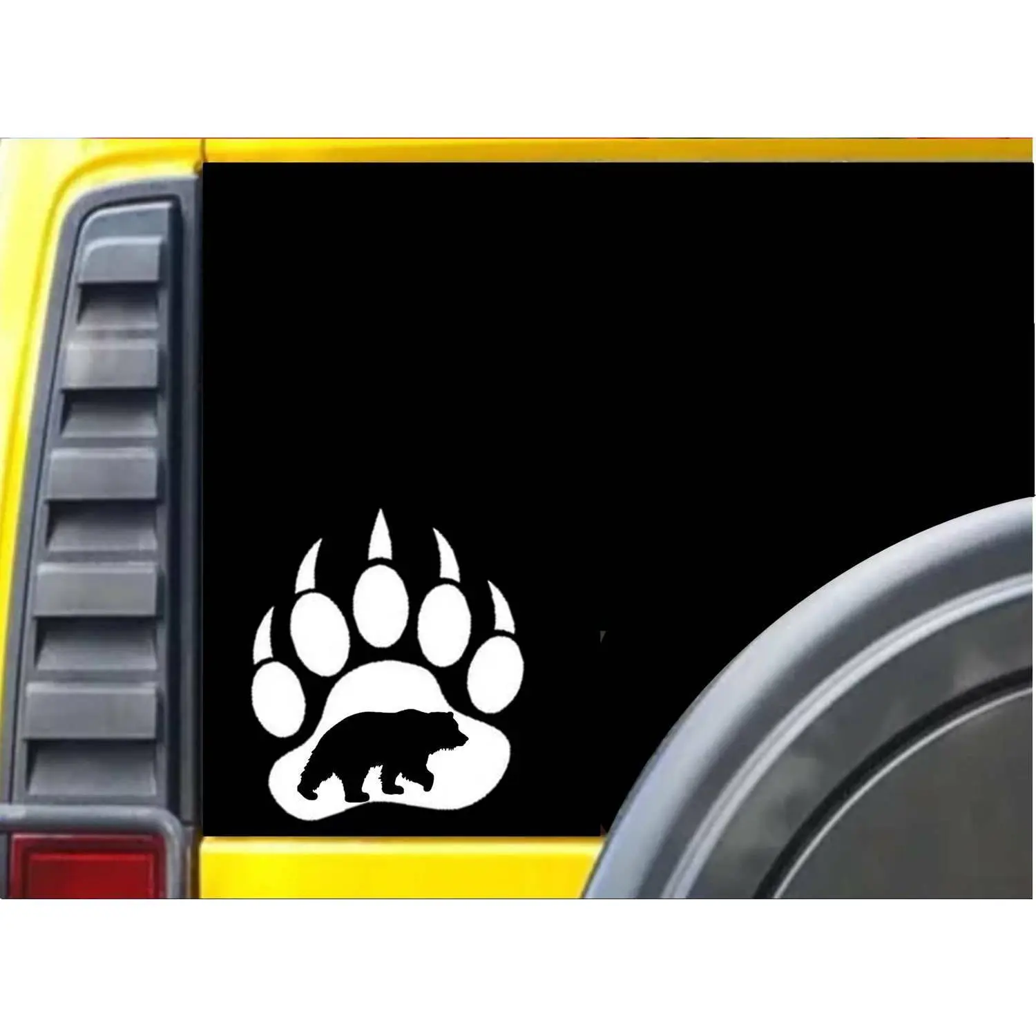 Bear Claw Image K448 6 inch Sticker Grizzle Bear decal