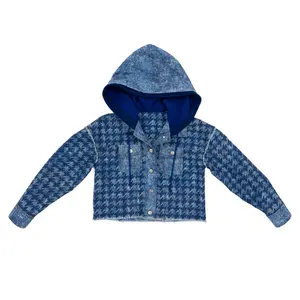 LOL Surprise! x Strawberry Shortcake Blueberry Muffin Berry Houndstooth Denim Hooded Jacket
