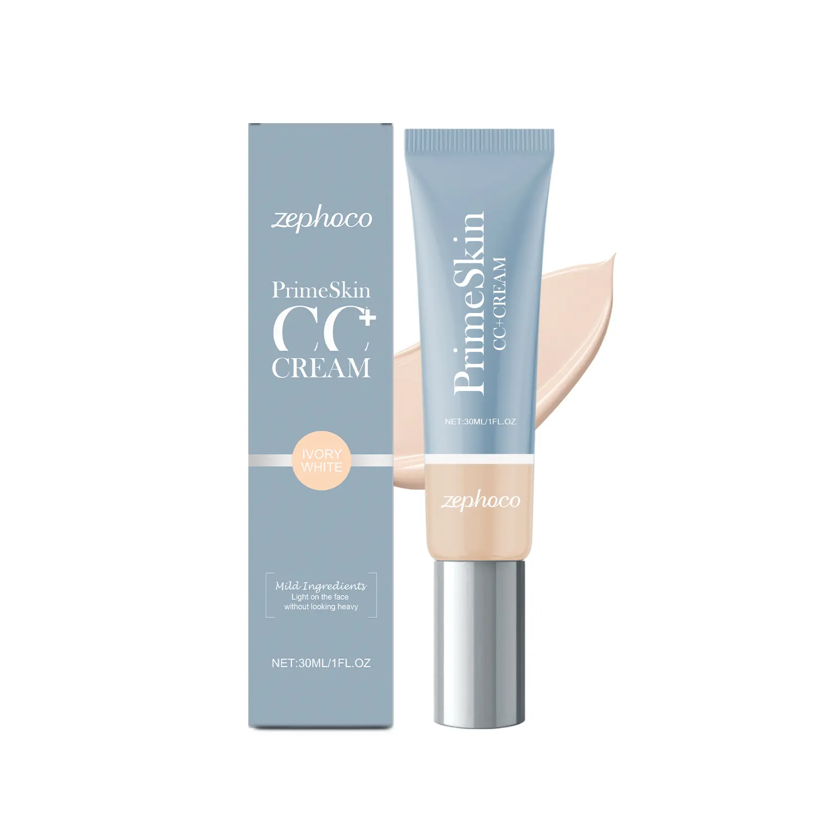 Hydrating PrimeSkin CC Cream 30ml, Multi Tone Color Matching Skin Correcting Tint, Oil Control Natural Coverage Long Lasting Face Makeup for All Skin Tones