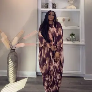 Aso Elan Jena 2-Piece Mesh Dress - Stylish Tie-Dye Design for Comfort and Elegance