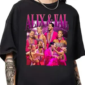 Alix And Val Couple Dancing With The Stars 2025 Shirt, DWTS 2025 Shirt, Gift For Fans, Womenswear, Full Size, Full Color - From Classic to Bright