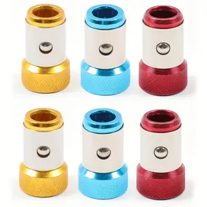 6PCS Magnetic Screw Ring Drill Bits Set 1/4" Universal Hex Shank Extra Long Phillips Screwdriver Bits Removable Magnetizer Electric Drill Compatible