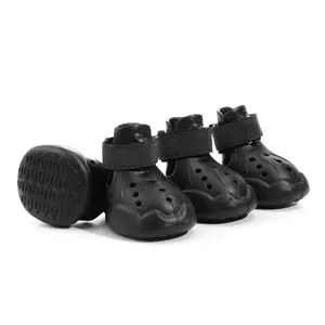 Reflective Dog Sandals | Non-Slip Waterproof Pet Booties for Hot Pavement | Durable EVA Outdoor Shoes