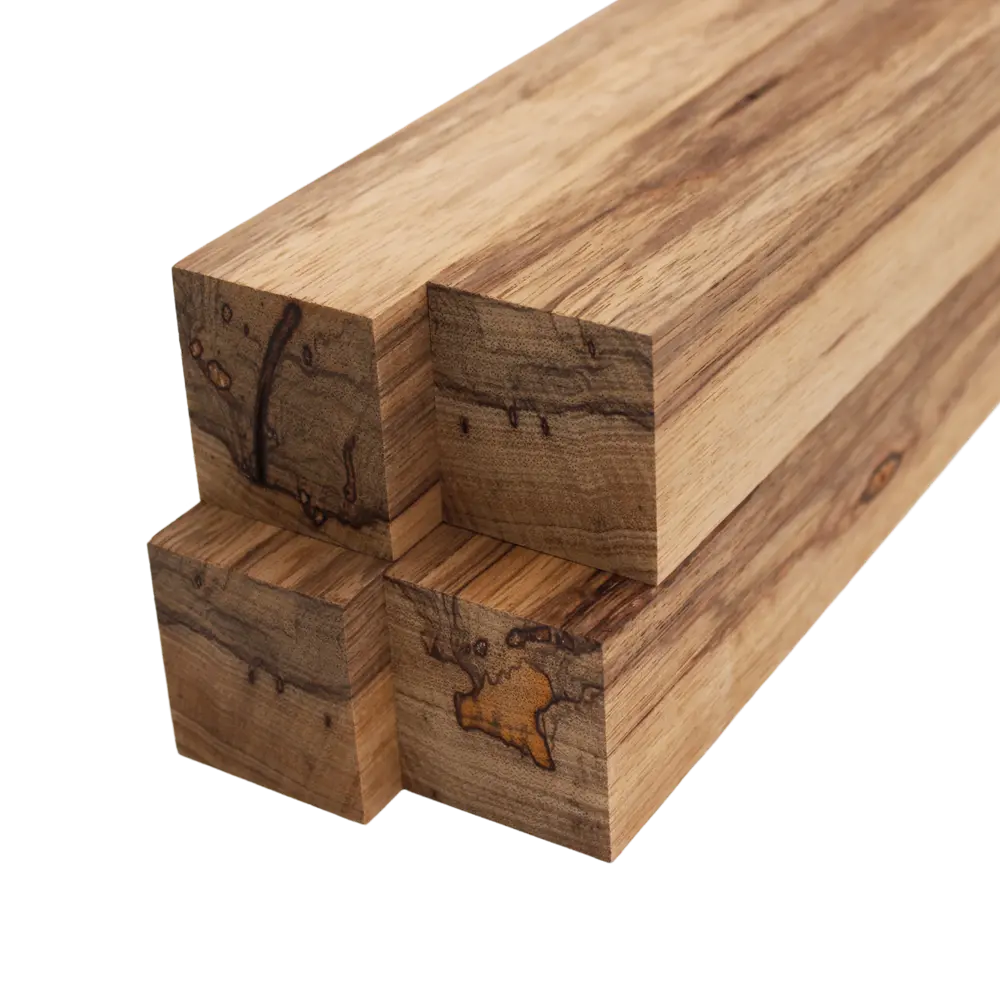 Black Limba Lumber Square Turning Blanks - 2" x 2" (4 Pcs)