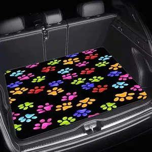 1 Piece Colorful Dog Paw Print Non-Slip Car Trunk Mat -Durable Anti-Slip Cargo Liner for SUVs and Various Models -Vibrant Colorful Design, Easy to Clean and Store, Fits Most Vehicles, Car Trunk Mat, Vehicle Interior Accessory Skull Pattern Absorbent floor