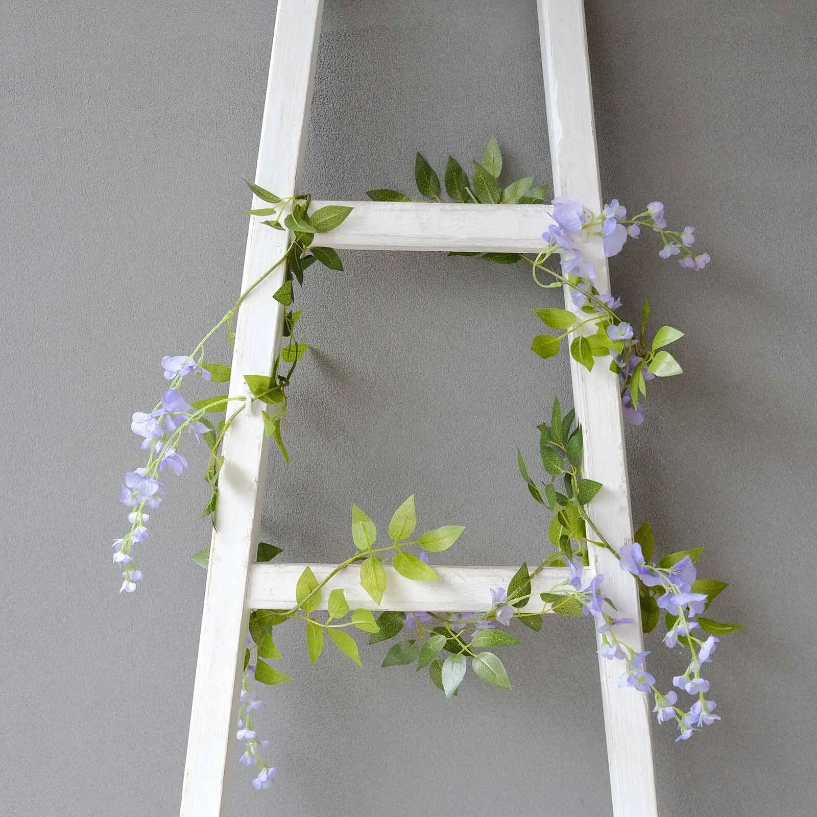 2-Pack 6ft Lavender Lilac Artificial Wisteria Flower Garland Hanging Vines, Silk Decorative Faux Floral Arrangement Centerpiece for Wedding Arch Home Decor, Faux Floral Arrangement Artificial Flowers