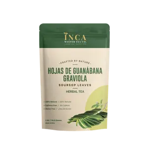 Inca Master Soursop Tea – Guanabana Leaves, Cut & Sifted Loose Leaf, 3.5 oz – Herbal Wellness Tea Fruit Dried Organic Beverage