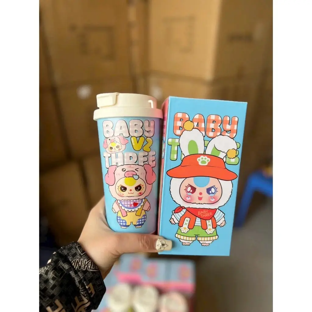 Cute Baby Pattern Mystery Thermal Bottle 500ml – Surprise Design with Leakproof Lid
