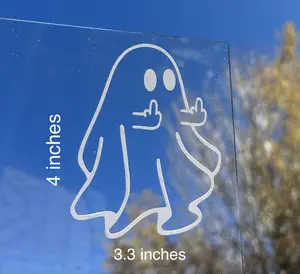 Ghostie Flip Halloween decal