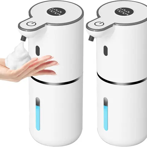 【2026】Automatic Liquid Soap Dispenser Touchless2 pack, 6-Level Adjustable,USB Rechargeable Smart Hand Soap Dispenser, 12.8oz/380mL Wall Mounted for Bathroom, Kitchen Dish