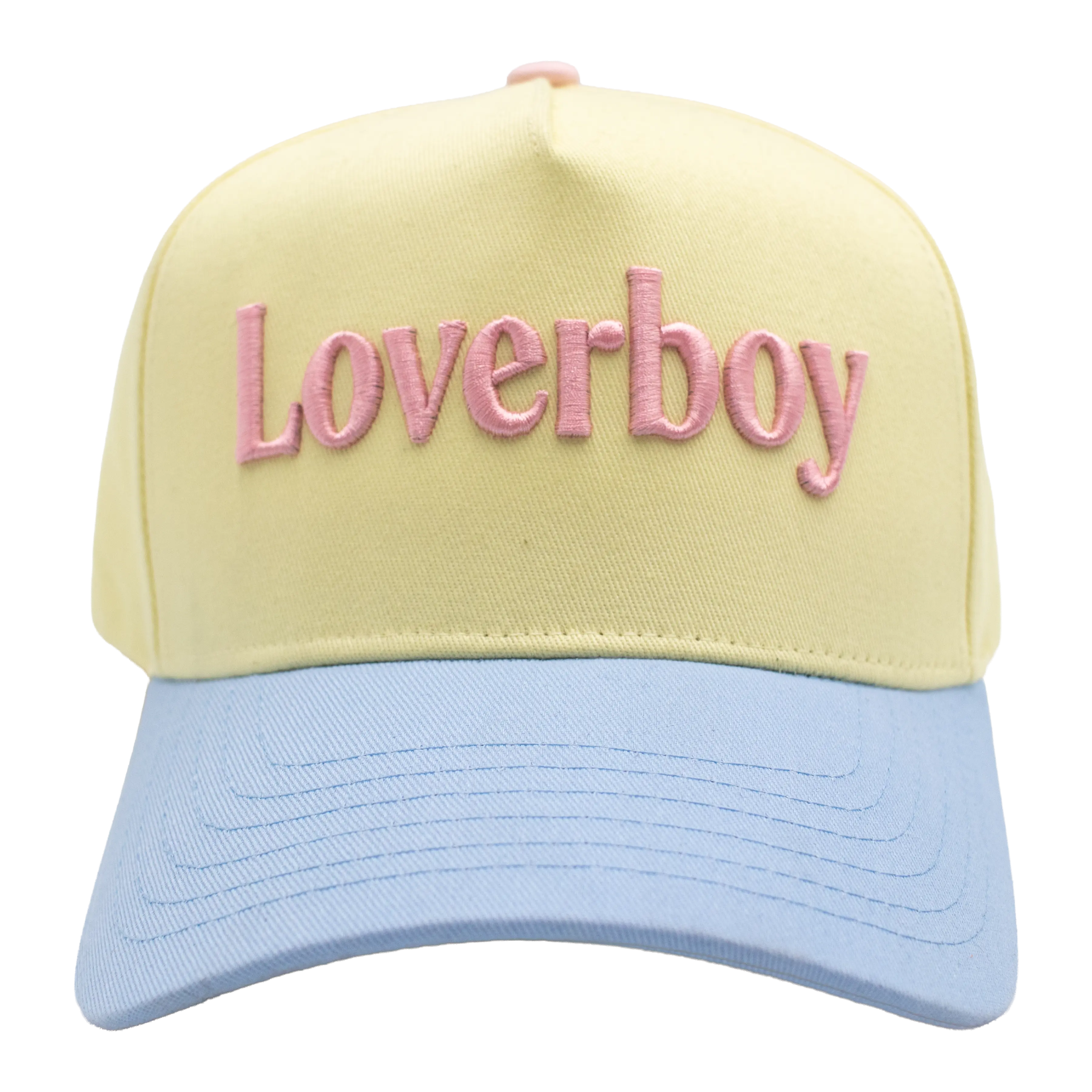 Loverboy Classic Hat - Pastel Yellow/Pink/Blue
