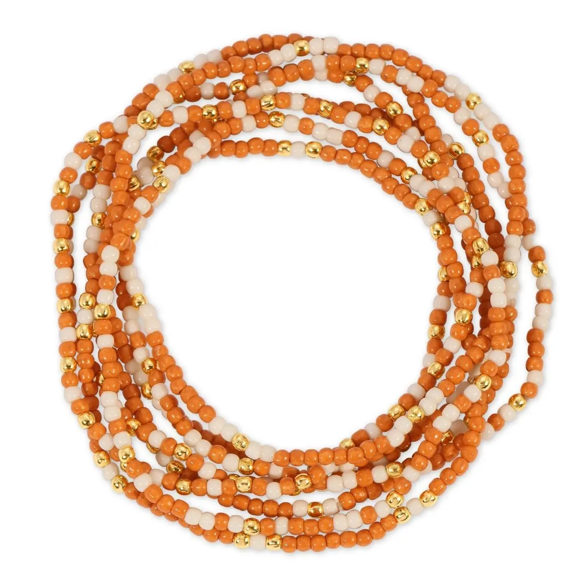 Set/8 Stretch Beaded Game Day Bracelets