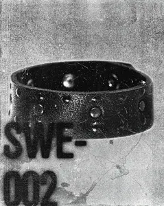 SWE-002 / Embossed Leather Studded Bracelet