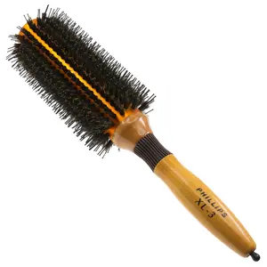 2.75" Ball-Tipped Nylon and Boar Bristle Round Hair Brush