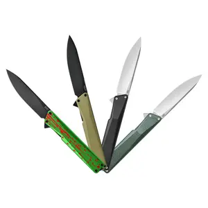 OKNIFE AION Folding Pocket Knife, Durable Handle with Deep Carry Pocket Clip, EDC Knife Ideal for Camping Hiking, Hunting, Blade, Summervibes
