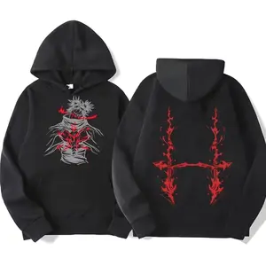 Vintage Jujutsu Kaisen CHOSO Hoodies Women Men Anime Sweatshirts Winter Warm Harajuku Street Men Tops Clothing RTE