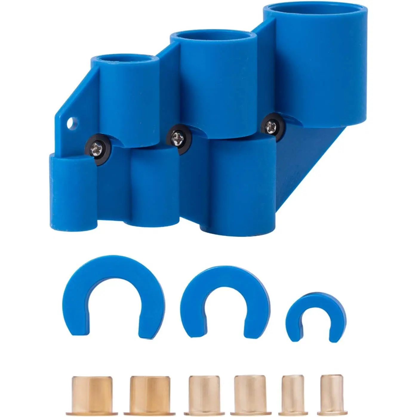 Deburring Pipe and Depth Gauge Tool with Disconnect Clip Kit - Multi-Size Chamfering Removal Tool for 1/2", 3/4", 1" PEX, Copper, CPVC Pipes, Easy to Measure Insertion Depth, Secures PEX Connections