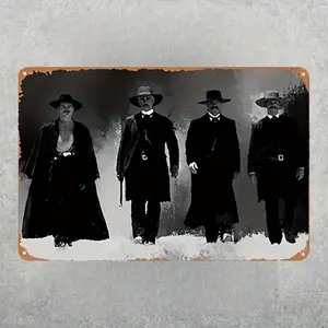 Vintage-Style Tombstone Metal Tin Plate, 8x12 Inches, Ideal for Bars Cafes Garages Home Decoration Metal Decorating Signage Workshop Decor Home Sign Decoration for Men 8x12 Inch