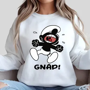 Black Smurfs GNAP Shirt, Smurfs Family, The Smurfs Movie, Funny Quotes Sweatshirt Hoodie