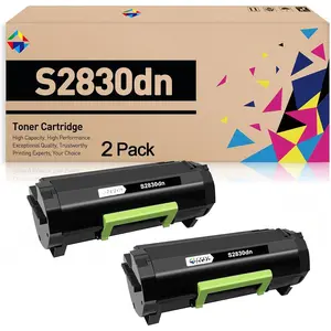 Compatible Toner  Replacement for  S2830 593-BBYO.?593-BBYP 593-BBYQ 3RDYK CH00D GGCTW for  S2830dn 2830dn 2830 dn Printer (2 Black)