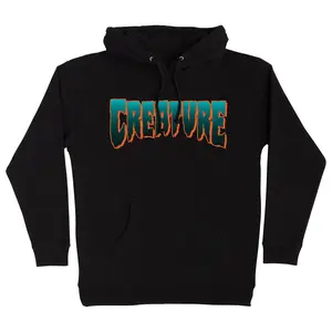 Creature Skateboards Hoody Logo Pullover Black/Teal