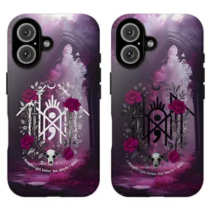 FL-Sleep T0ken Rose Lyrics Caramel Ver Pink Phone Case,Cool Phone Case For iPhone 11 12 13 14 15 16 17 Air Pro Max for Samsung S26 S25 S24 S23 S22 S21 Case,Gift for fans