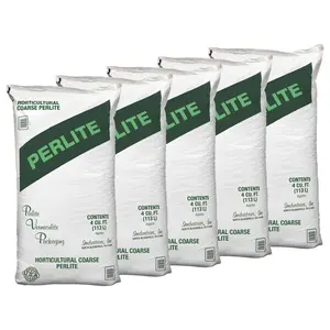 PVP Industries 5 Pack Organic Coarse Perlite Planting Soil Additive, 4 cu ft