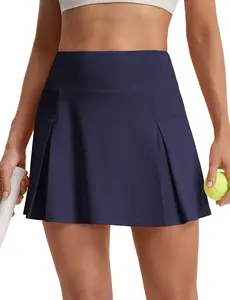 baleaf Women's Tennis Skirts Golf Athletic Skorts 14" High Waisted with Shorts Pockets A Line Workout Pickleball Skirt