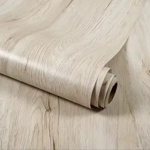 1 Roll Oak Wallpaper, Nordic Style Waterproof Removable Wallpaper, Anti-Static Moisture-Proof Kitchen Decor