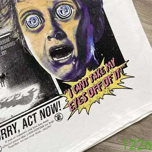 24ss Hell Star Tee Women 1:1 Best Quality White Pure Cotton Oversized