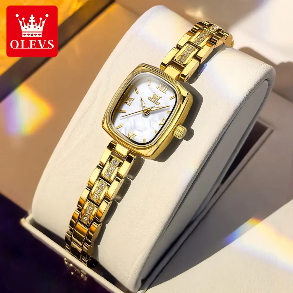 OLEVS Light Luxury Women's Watch Official Authentic Fashion Elegant Watch Waterproof Luminous Casual Quartz Watch 3695