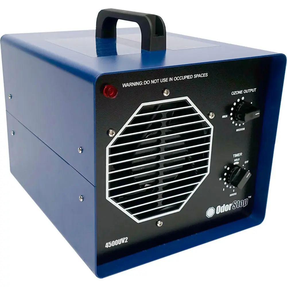 OdorStop B2353746 Ozone Generator & UV Air Cleaner with 4 Ozone Plates UV & Charcoal Filter