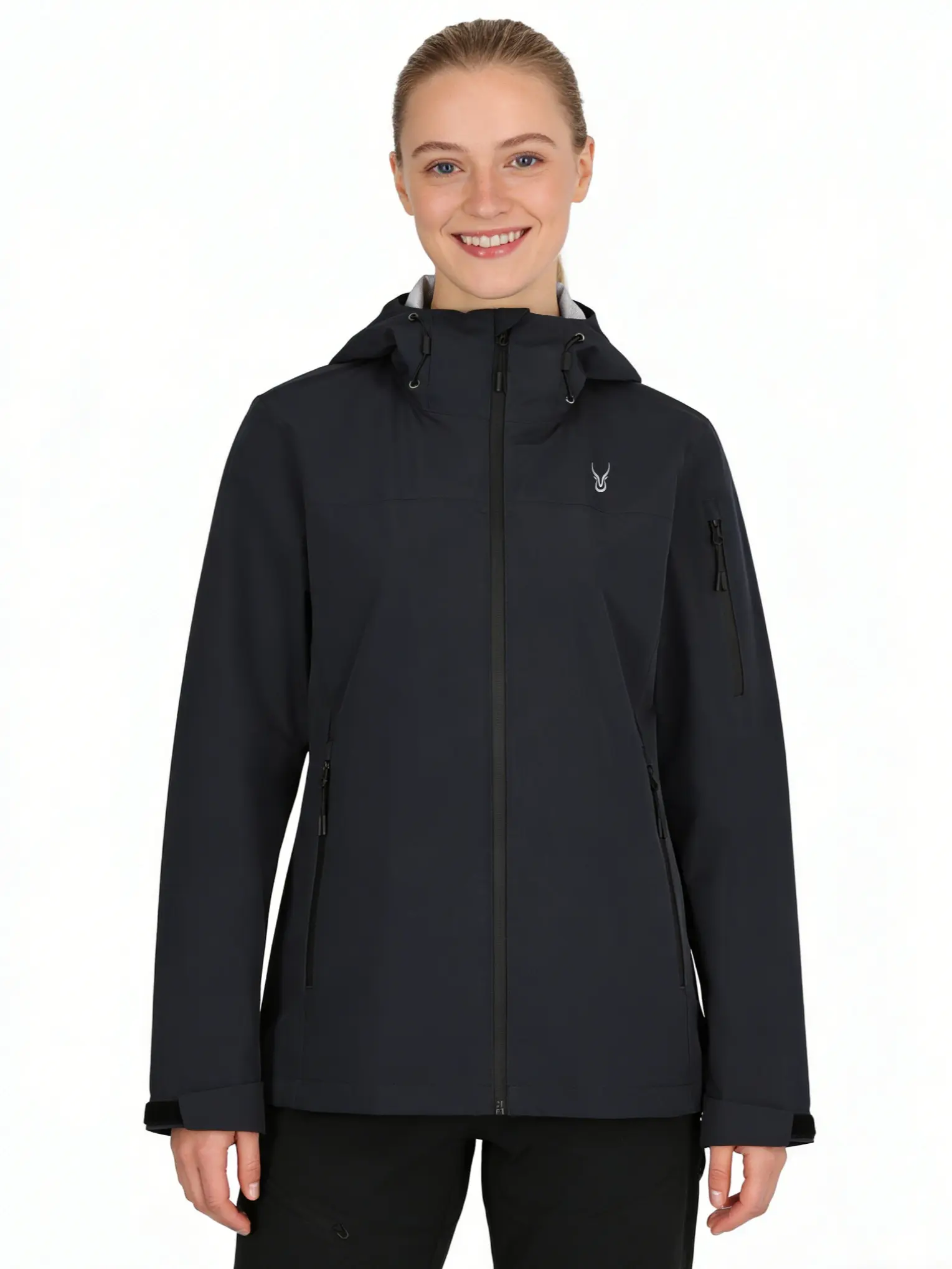 Women’s 2.5-Layer Waterproof Rain Jacket | 20,000mm Waterproof, Breathable, Windproof & Packable with Adjustable Hood | Lightweight Commuter Jacket for Working Women, Busy Moms & Everyday Errands