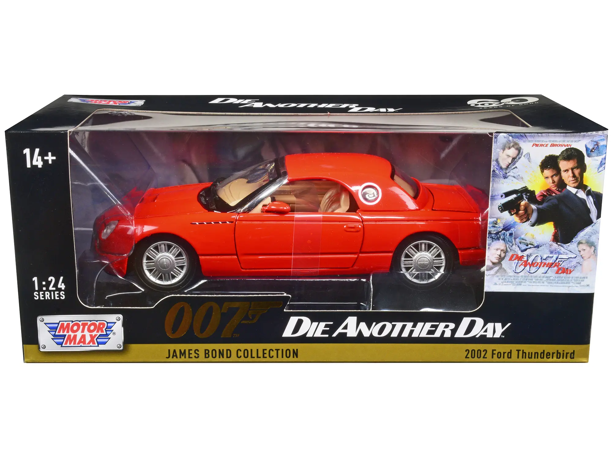 2002 Ford Thunderbird Orange James Bond 007 "Die Another Day" (2002) Movie 1/24 Diecast Model Car by Motormax