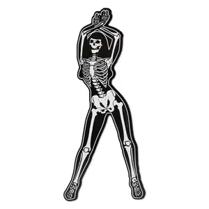 Skeleton Pin-up Arms Standing Vinyl Sticker