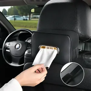 Car Paper Towel Holder Armrest Hanging Napkin Bag Car Organizer Interior Storage, Automotive Accessories for Vehicle Organization, Car Backseat Organizer