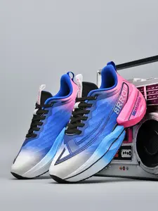 1 Pair Unisex Carbon Plate Racing Running Shoes | Pro Racing Style | Breathable Mesh Upper + Popcorn Cushion Midsole + Carbon Plate Support + Non-Slip Outsole | Marathon / Daily Training / Competitive Running, Lightweight & Boosted Speed Pro Sneakers