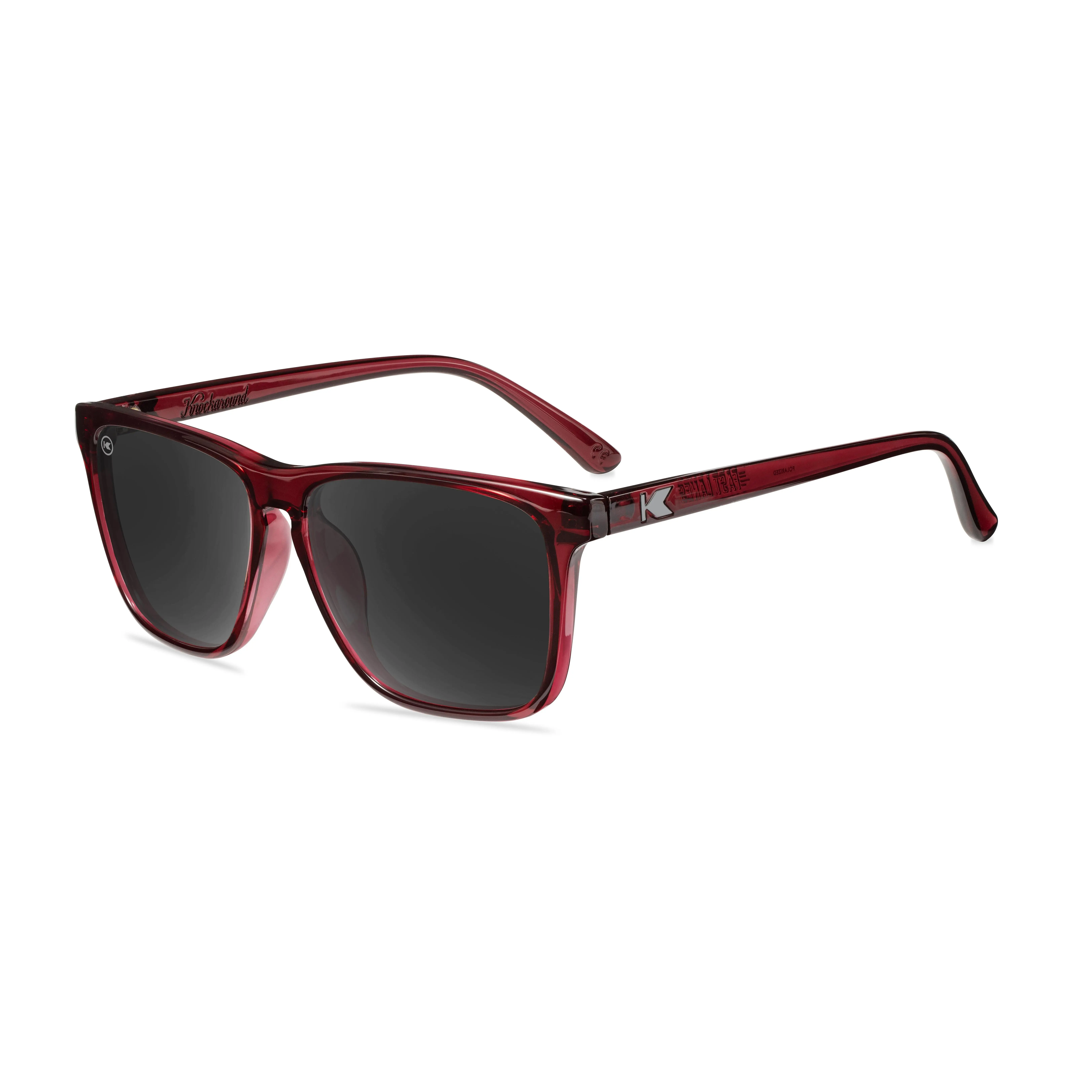 Sunglasses by Knockaround - Fast Lanes - Black Cherry