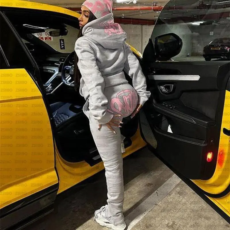 2025 Printed loose hoodie hip-hop streetwear men's and women's pullover casual set5211 2025 Printed loose hoodie hip-hop streetwear men's and women's pullover casual set5211