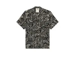 OAS Tar Lorenzo Viscose Shirt in Black